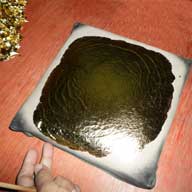 Gold Leaf Pillow