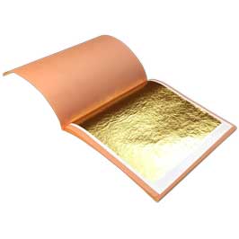 23.75k Genuine triple Gold Leaf, loose and transfer/patent books